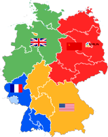 Die 4 Besatzungszonen nach dem 2.Weltkrieg
